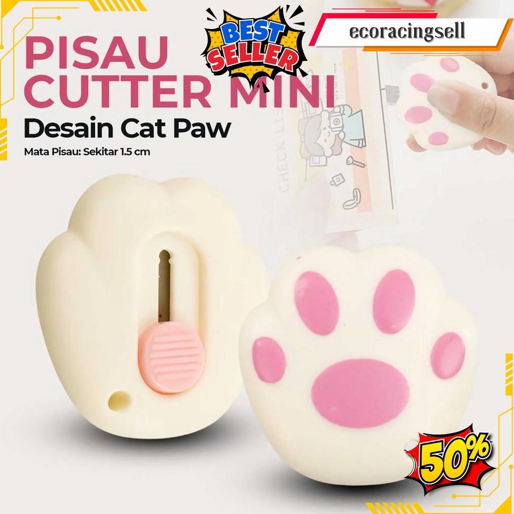 

Apen Pisau Cutter Mini Pemotong Kertas Desain Kaki Kucing Alat Tulis Kantor - Ol-6101 Termurah Banget