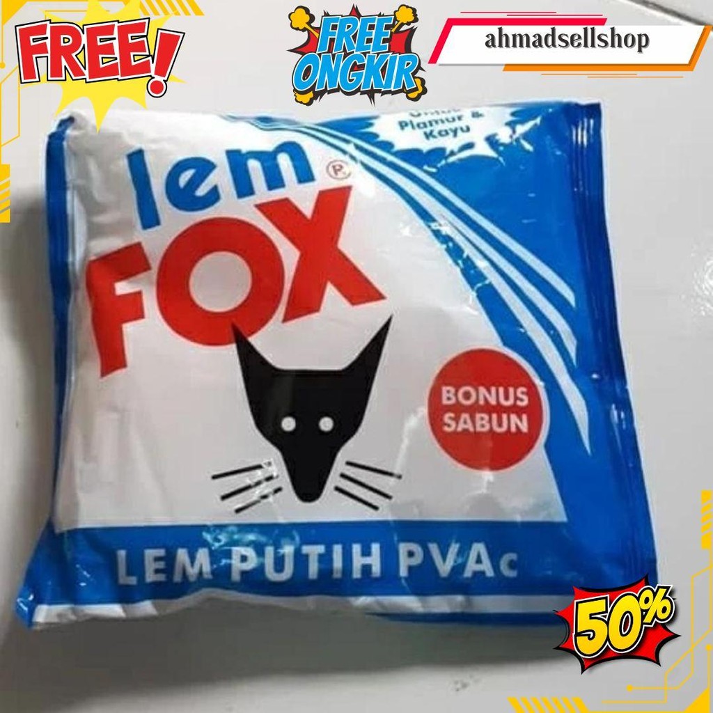 

Lem Fox Biru White Glue Lem Putih Fox 600Gr / 600Gram Gratis Ongkir