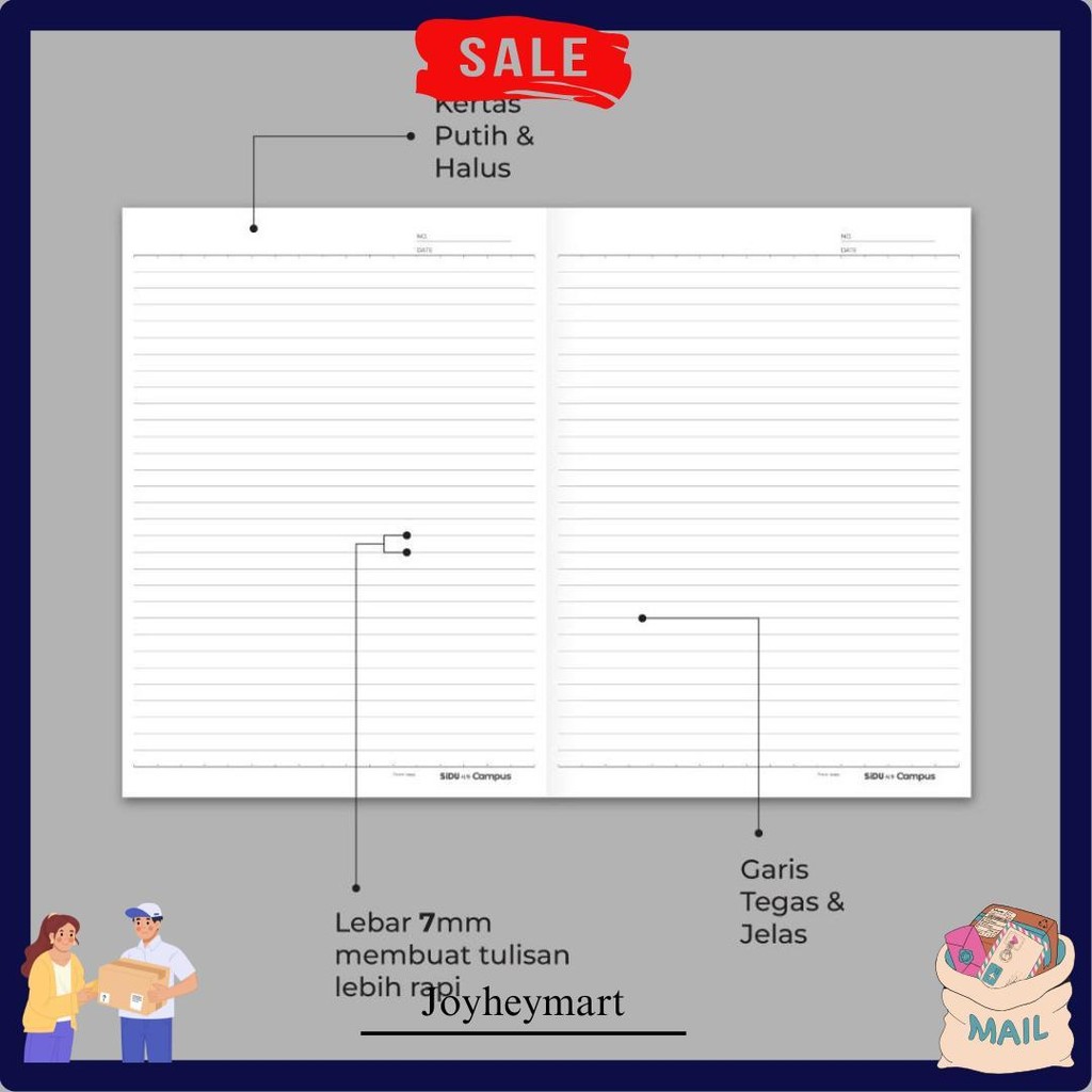 

[Pelangi Stationery] Sidu Buku Tulis Campus 42 Lembar - Sdu Eb 42 Camp Cod