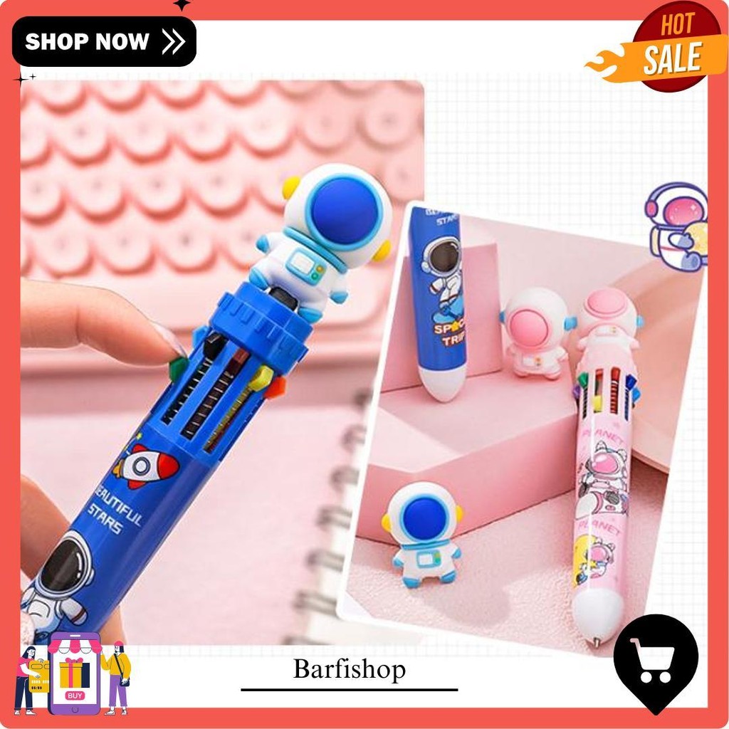 

Bolpoin Warna Astronaut 10 In 1 / Pulpen 10 Warna / Pena Warna 10In1 / Ballpoint Gel Pen Colorful / Pulpen Karakter Astronot 10 Warna / Pulpen Gel 0,5 Mm Siap Kirim