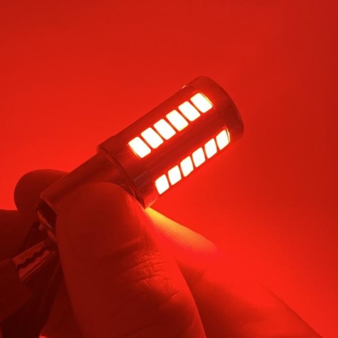 Lampu Rem Led 33 Mata 1157 Kedip Strobo Cocok Mobil Motor Bayonet