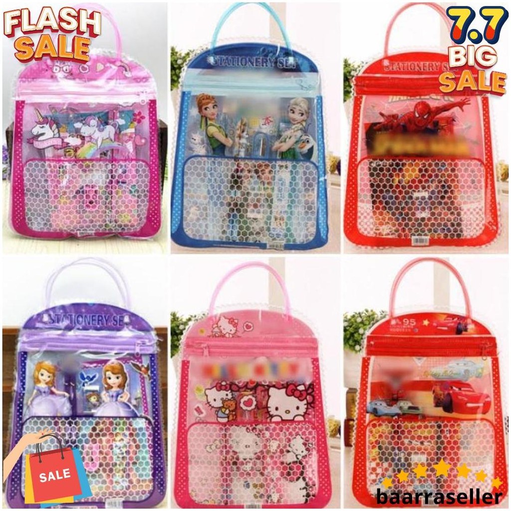 

Alat Tulis Set 7 In 1/ Paket Alat Tulis Anak Gratis Ongkir
