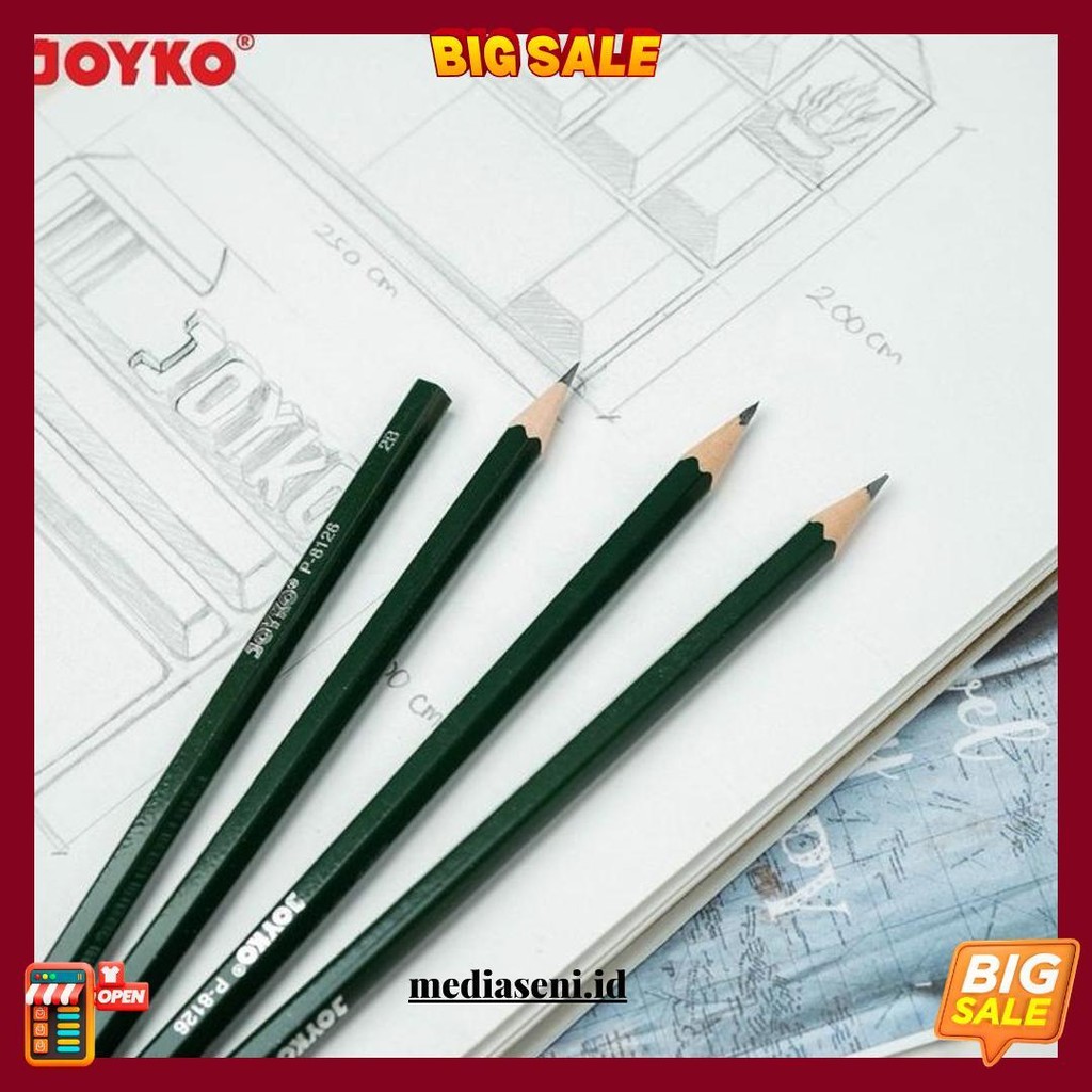 

Pensil Pencil Joyko P-8126 2B 1 Box 12 Pcs Gratis Ongkir