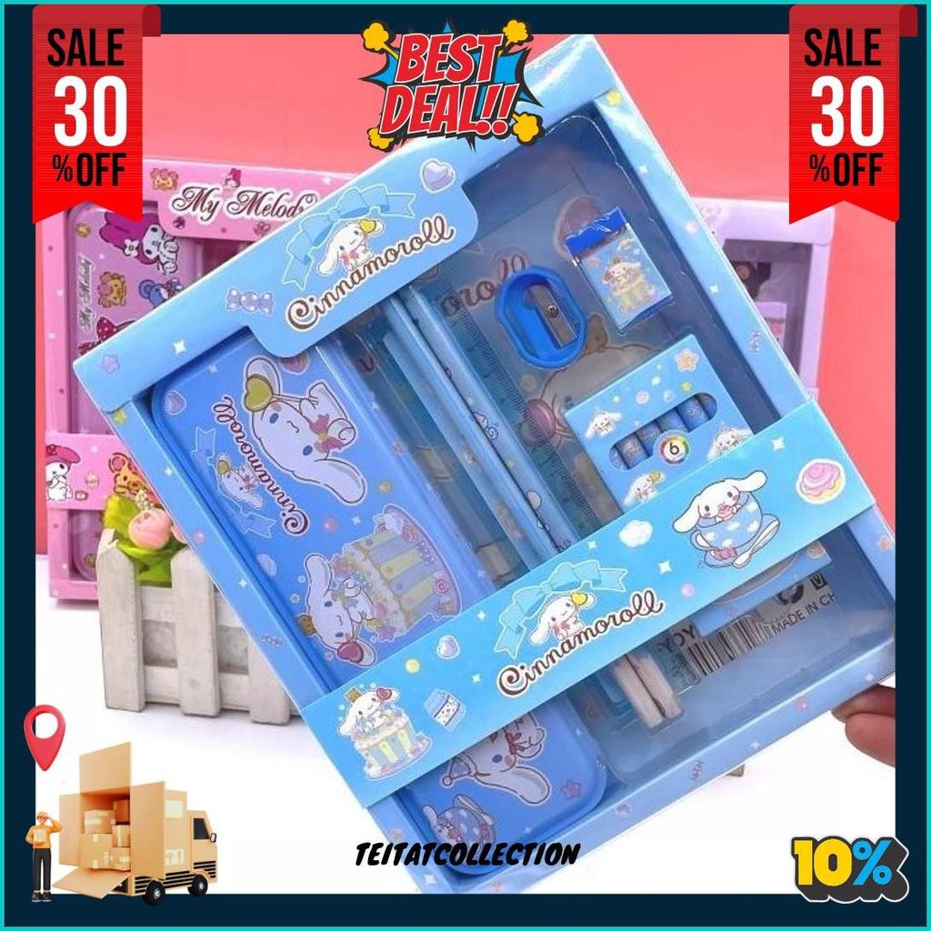 

Carat Kotak Pensil Anak Set 7 In 1 Stationery Untuk Hadiah Anak Sekolah /Kotak Pensil Karakter Murah Alat Tulis Set Lucu Bisa Cod