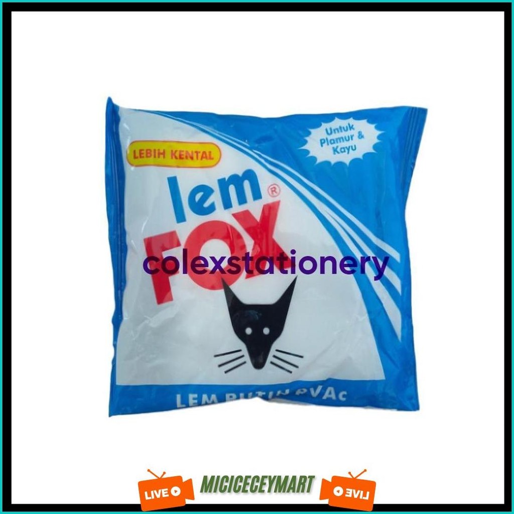 

Lem Fox Putih / Lem Fox Kayu Pvac Bungkus Biru Ukuran 350 Gram Siap Kirim