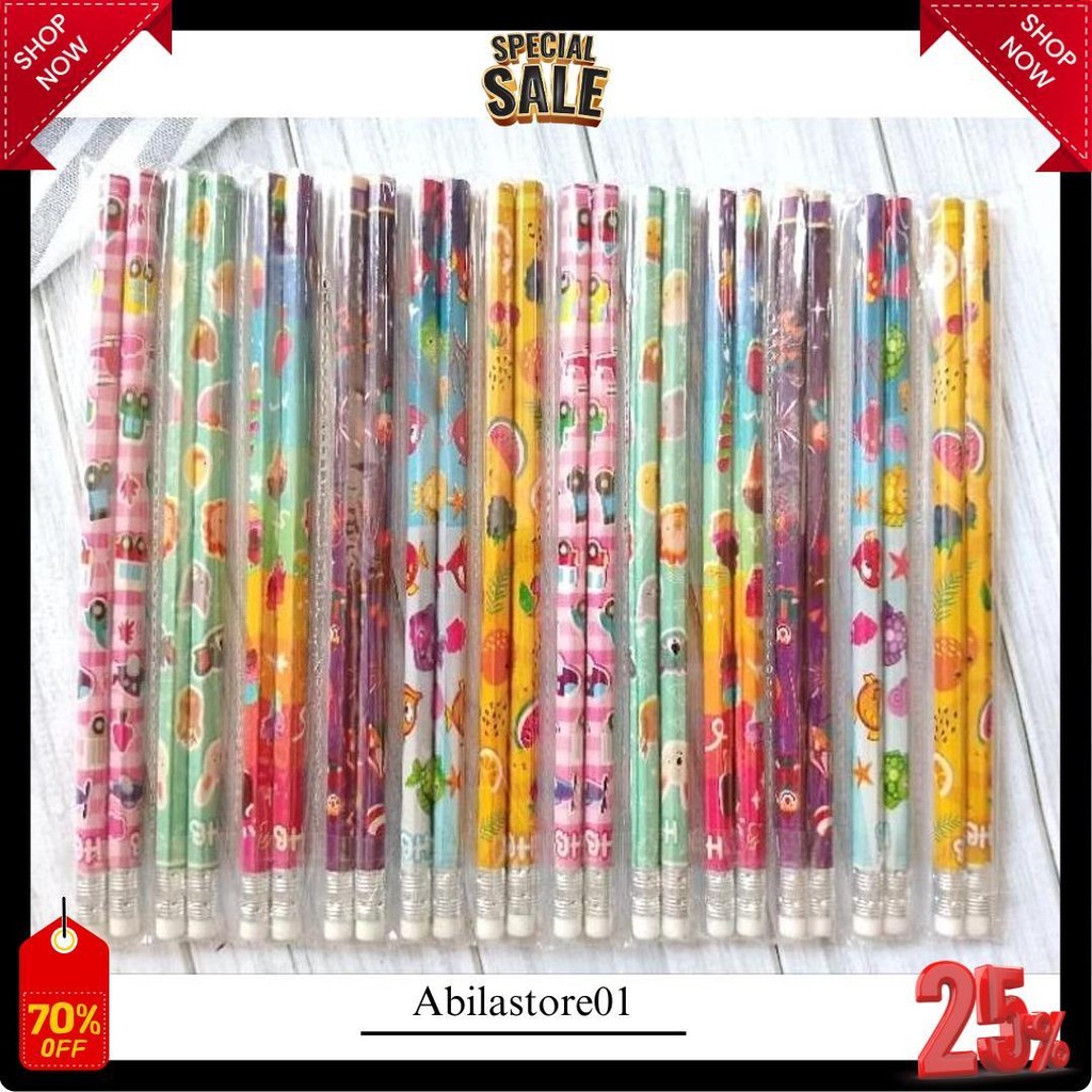 

Pensil Boneka Papanan Murah (24Pc) Cod