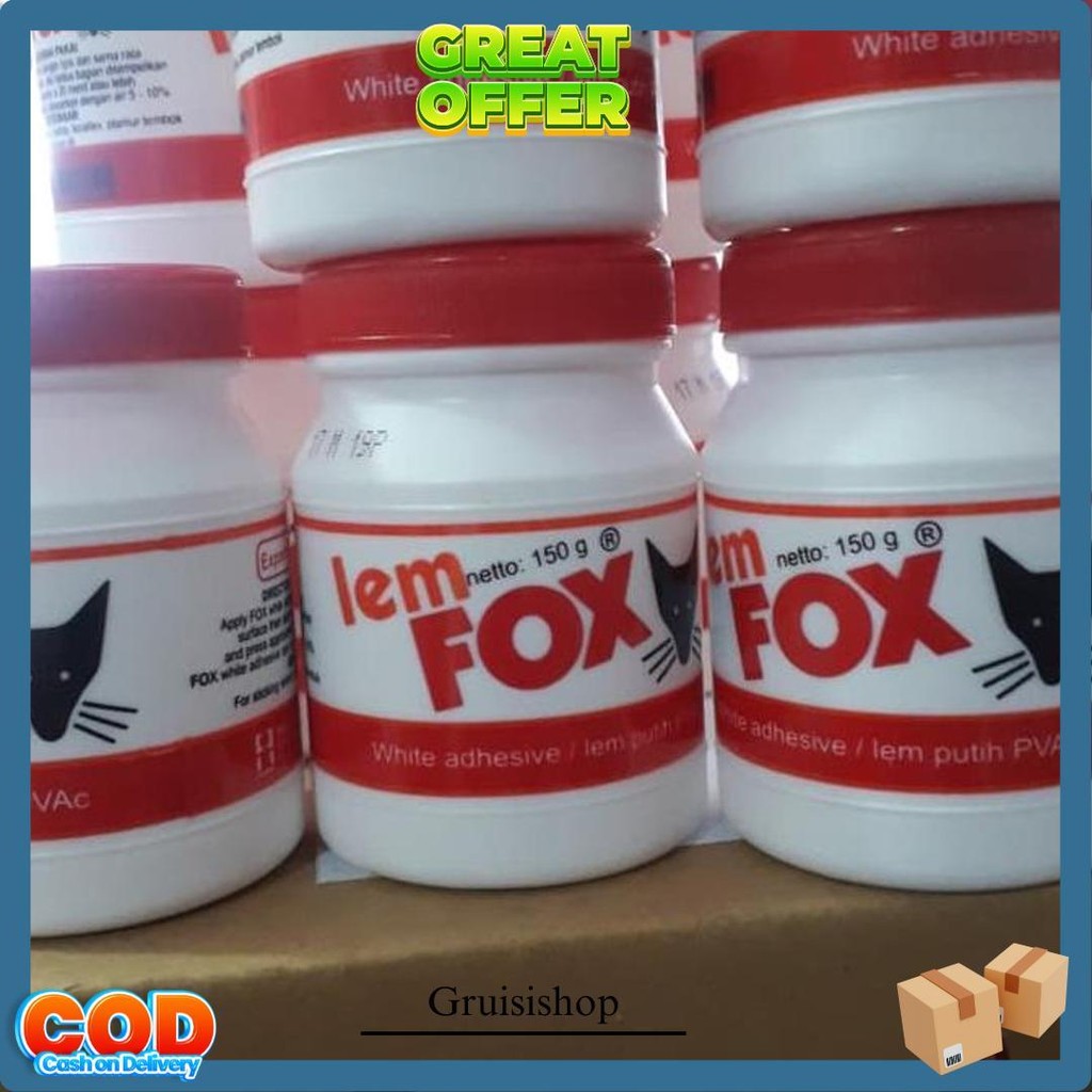 

Lem Fox Putih Kecil Pvac 150 Gram Original Produk