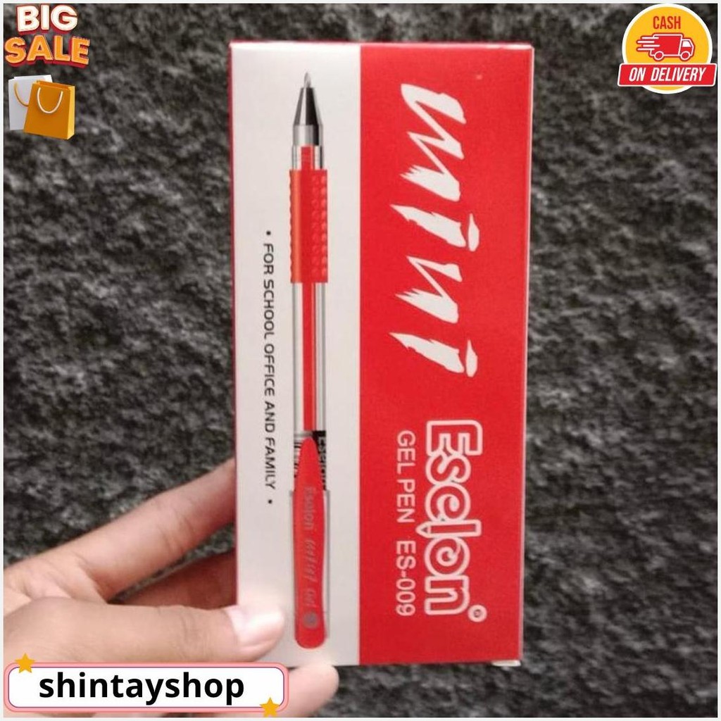 

[Lusin/12Pcs] Pen Esco/Eselon Mini M58 Tinta Gel Tahan Lama Terlaris