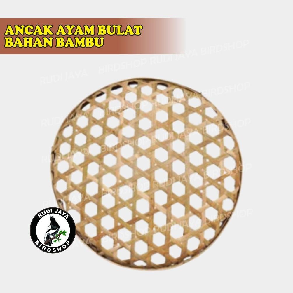 Up15 Ancak Ayam Bambu Anyaman Alas Ayam Sakit Kaki Bubul Bubulen Mata Ikan Kandang Kurungan Ayam Bul