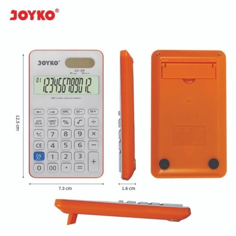 

fx-2 Kalkulator JOYKO CC 38 - Calculator Check Correct Bisa Cek Ulang CC38 Berkualitas