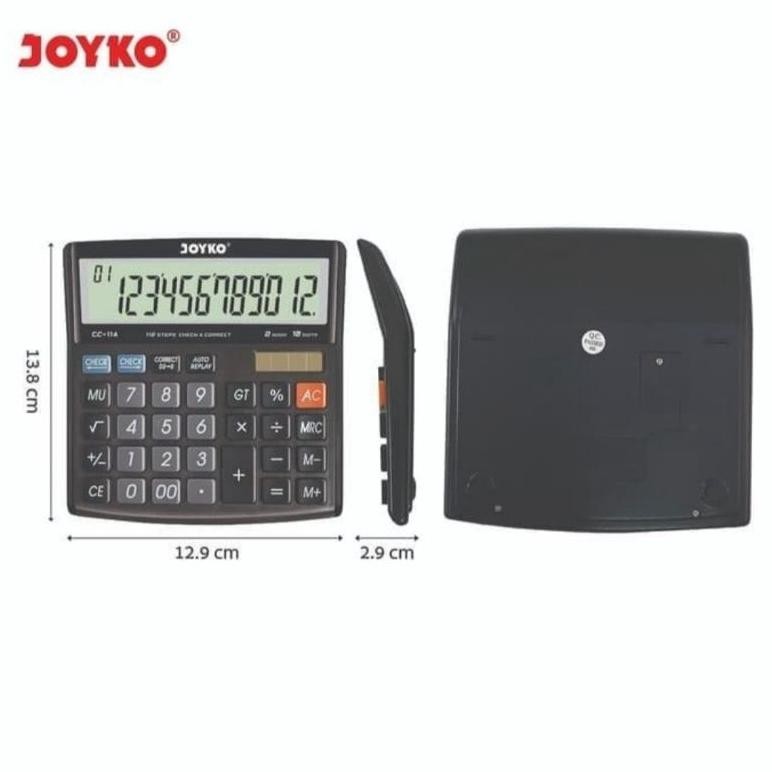 

rwet-23 Kalkulator JOYKO CC 11A - Calculator Check & Correct (Bisa Cek Ulang) Murah