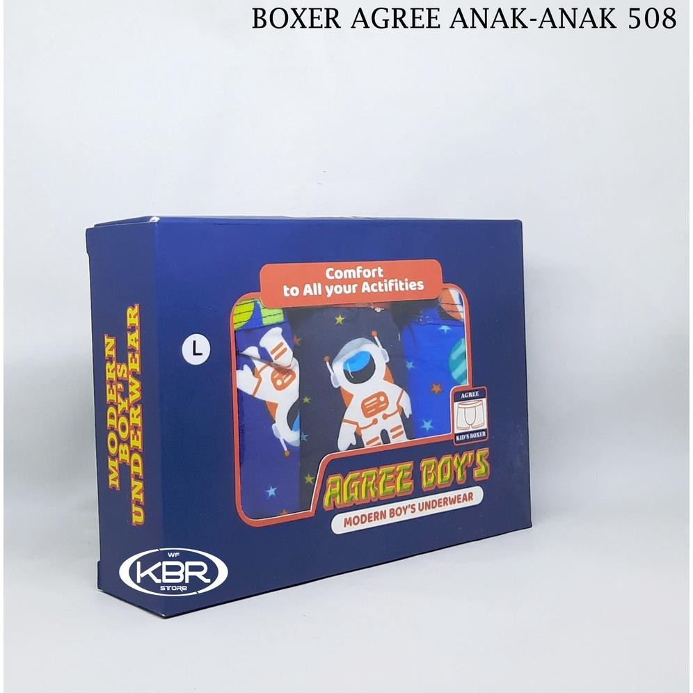 [ 3Pc ] Boxer Agree / Celana Boxer / Celana Dalam Anak / Boxer / Agree Ag 508 / Celana / Cd Anak / C