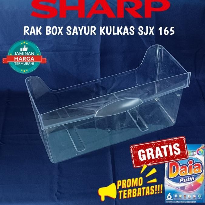 hanya disini] RAK KULKAS BOX SAYUR DAN BUAH KULKAS SHARP 1PINTU KECIL TYPE SJX165
