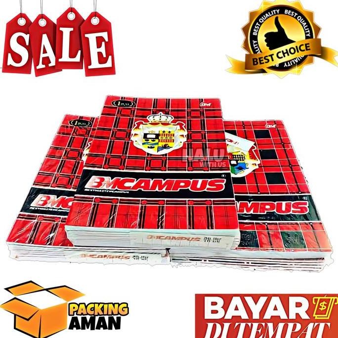 

Promo!! 10 Pcs Buku Tulis Bm Campus 36 Lembar Ukuran Boxy / Buku Harian / Buku Catatan / Per 5 10