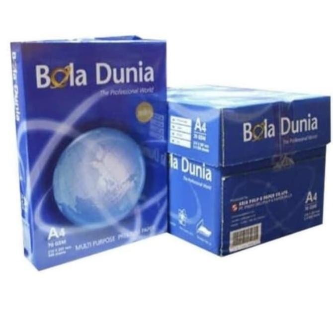 

BEBAS ONGKIR - Kertas bola dunia a4 70 gr kertas/1 Box : 5im Gosend Grab Max : 2 Box