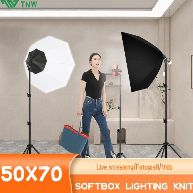NEW TNW Softbox Lighting Studio Lampu Softbox Lampu Studio Live/Foto/Video
