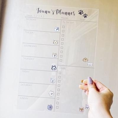 

Promo!! Custom Acrylic Weekly Planner Dan To Do List