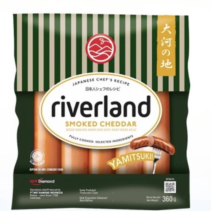 

Riverland Smoked Cheddar Sausage 360gr Sosis Ala Jepang