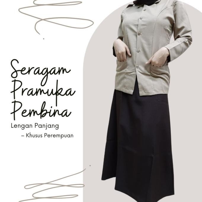Promo Baju Pramuka Katrina Pembina Cewek Lengan Panjang ( Merk Seragam )