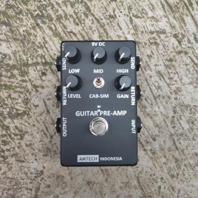 Preamp gitar clean rase FENDER pedal stomp box AMTECH Indonesia