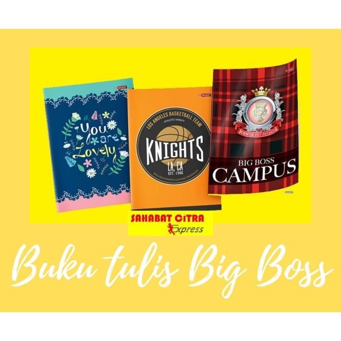 

Promo!! Buku Tulis 50 Lmbr Pack Isi 10 Big Boss