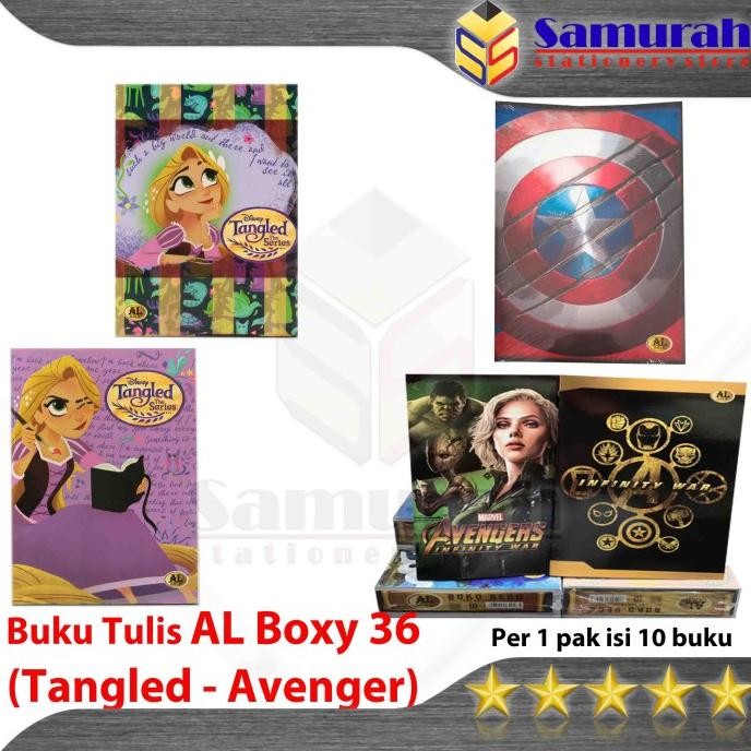 

Promo!! Buku Tulis Al Gold Boxy 36 Lembar Frozen / B5 Bigboss Avenger 36 Lbr