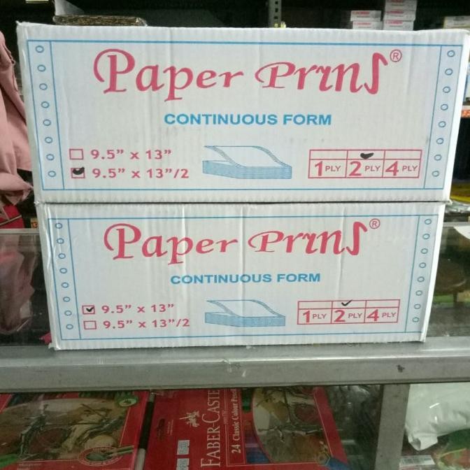 

BEBAS ONGKIR - Continuous Form Folio 9.5 x 13 - 2 Ply / 2 Ply PRS Kertas Komputer