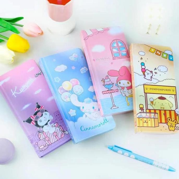 

Sale!! Notebook Diary Handbook Kt Sanrio Weekly Planer Cinamorrol Melody Kuromi Square Grid Inner Page For Scrapbook Journaling