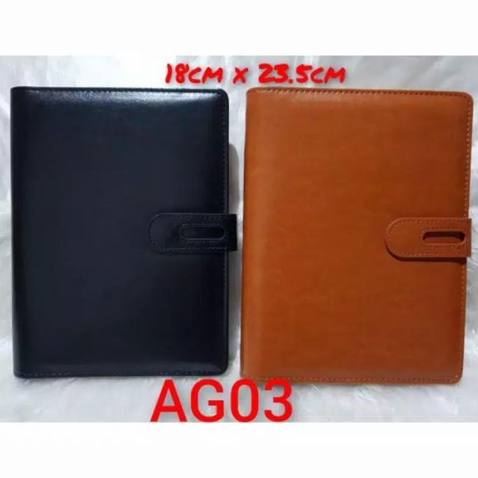

Promo!! Ag 03 Agenda Kulit Exclusive / Agenda Binder Kulit / Notebook Kulit