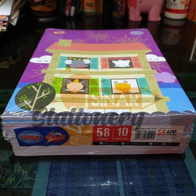 

Promo!! Buku Tulis Sidu 58 Ipak Isi 10Pc