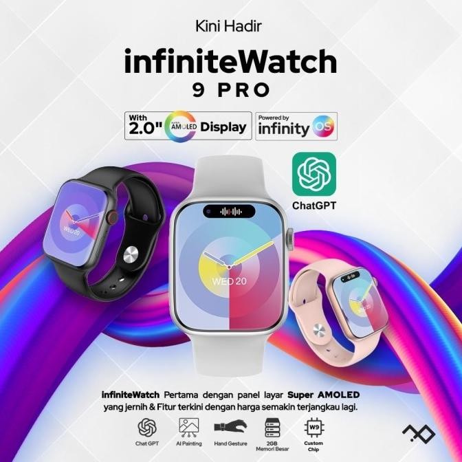 TERLARIS - [CUCI GUDANG] infiniteWatch 9 Pro with 2.0" HD AMOLED Display