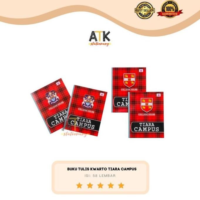 

New!! Buku Tulis Kwarto 58 Lembar Tiara Atk