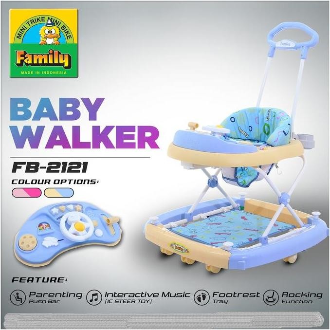 Baby Walker Family Fb 2121 Ayun Mainan Musik Stir Family Fb2121