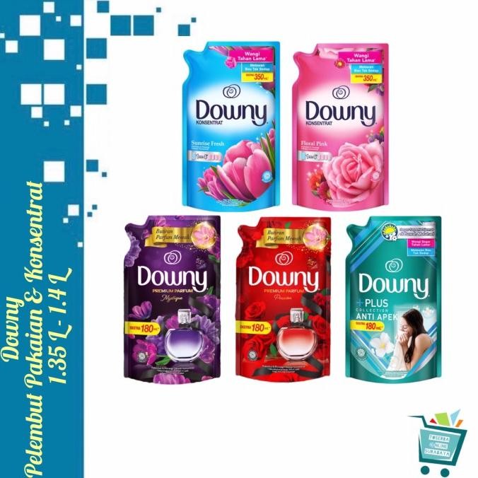 Downy Pelembut Dan Pewangi Pakaian / Konsentrat Pakaian 1.35L / 1.4L