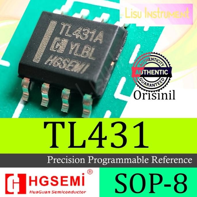 Murah TL431 TL431C TL431A Precision Programmable Reference SOP-8 HGSemi lisu992 Juara
