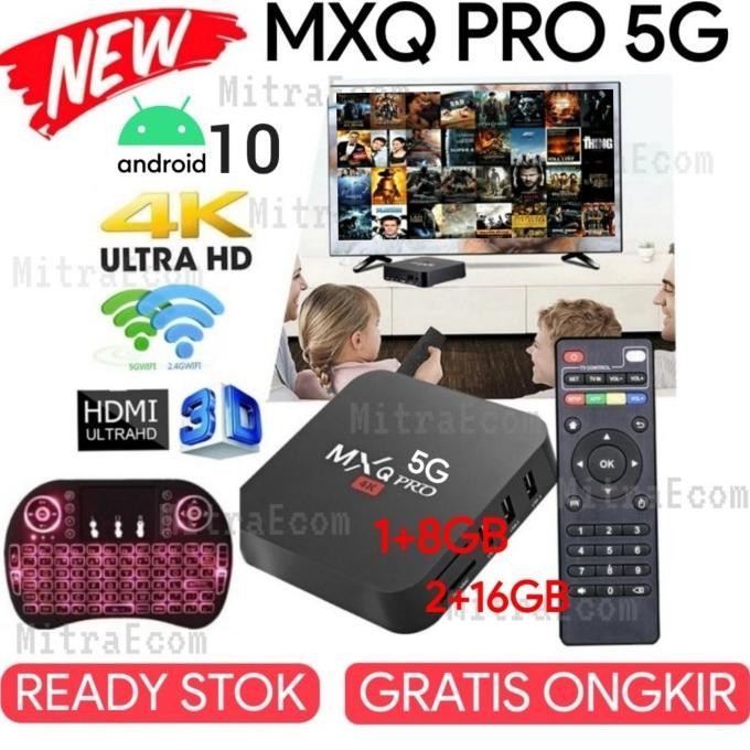 TERMURAH STB Android TV BOX MXQ PRO ULTRA HD 4K ORIGINAL