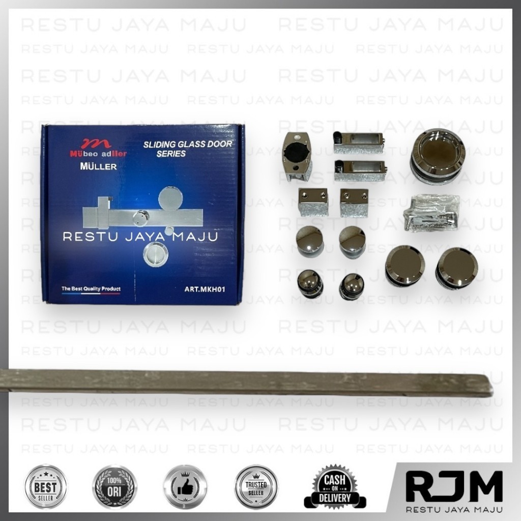 MULLER Rel Track Pintu Kaca Sliding Glass Door rj