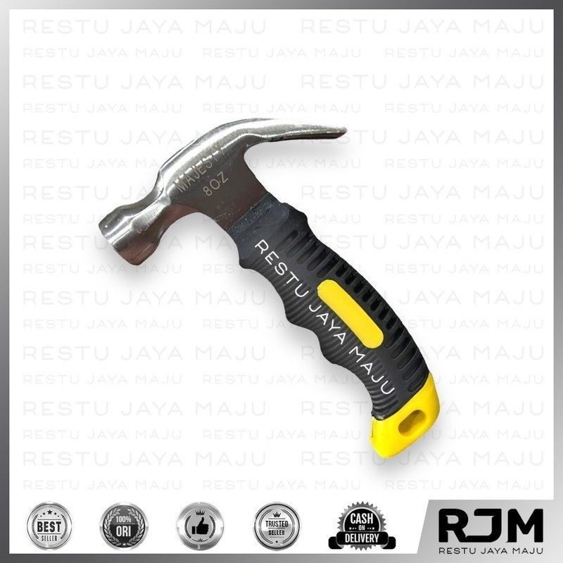 [12 pcs]  MAJESTY Palu Kambing Cebol  Gg Fiber 8oz Claw Hammer Martil Cungkil  rj