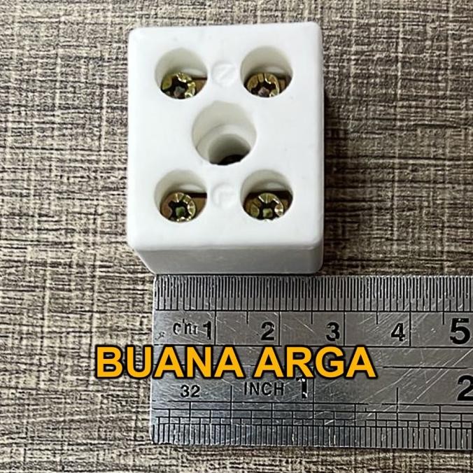 Murah Terminal Blok Keramik 2 POLE 2W5H-30A BLOCK FORT Non COD