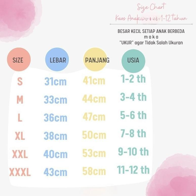 Baju Kaos Anak Cewek Gambar Kuromi Umur 1-12Tahun