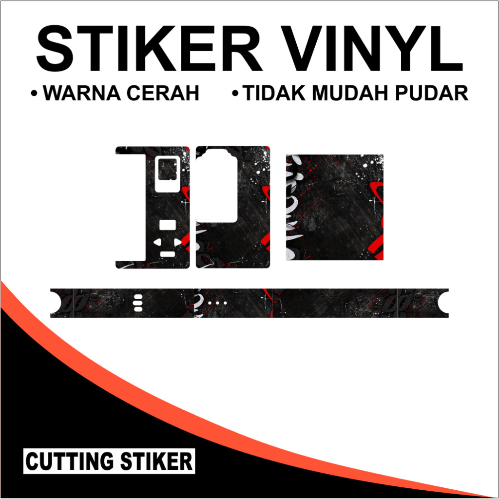 

*PromoTerjangkau* Paketan Stiker B80 Laminasi Doff 5 Garskin Wrap Stiker Premium / X Casing Case COD