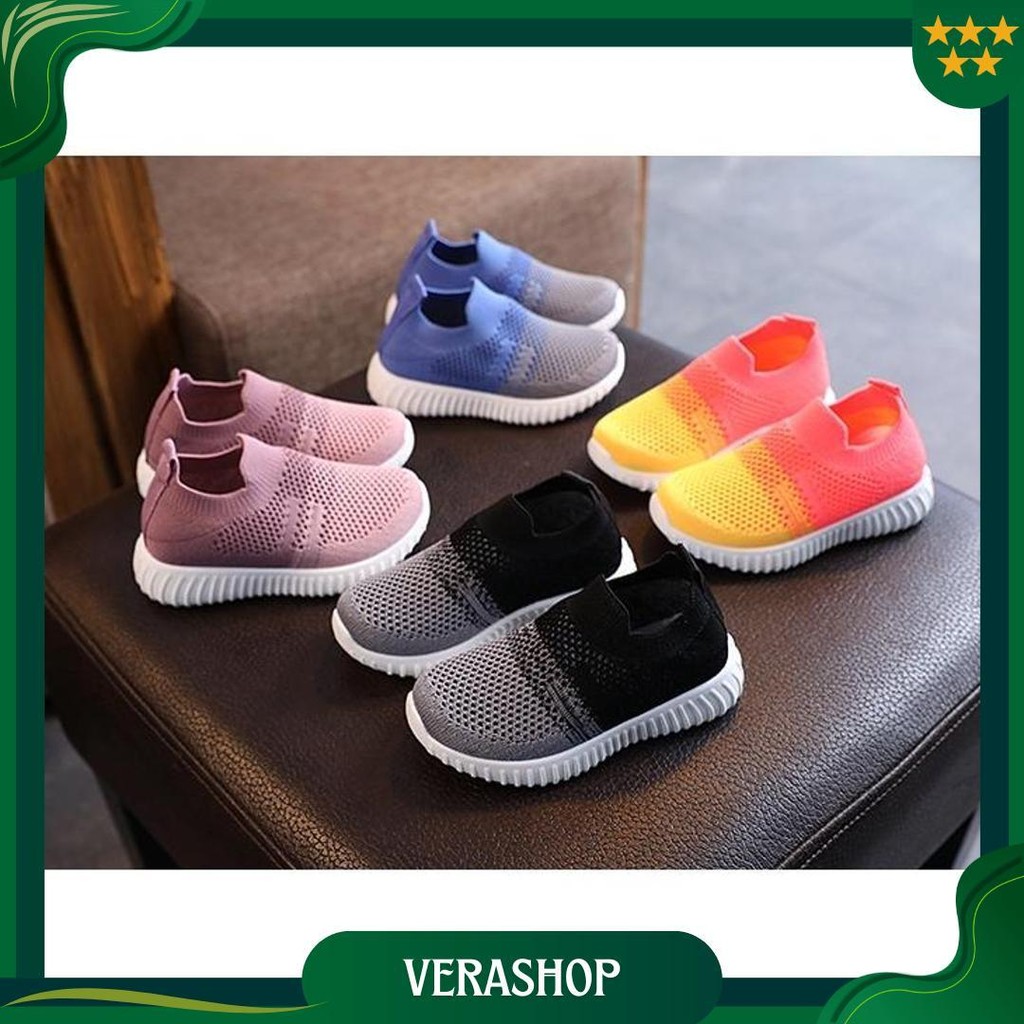 Lvrkids  Size 27-36 Sepatu Rajut Anak-Anak  Sepatu Slip On Anak-Anak Lv0482 Ori