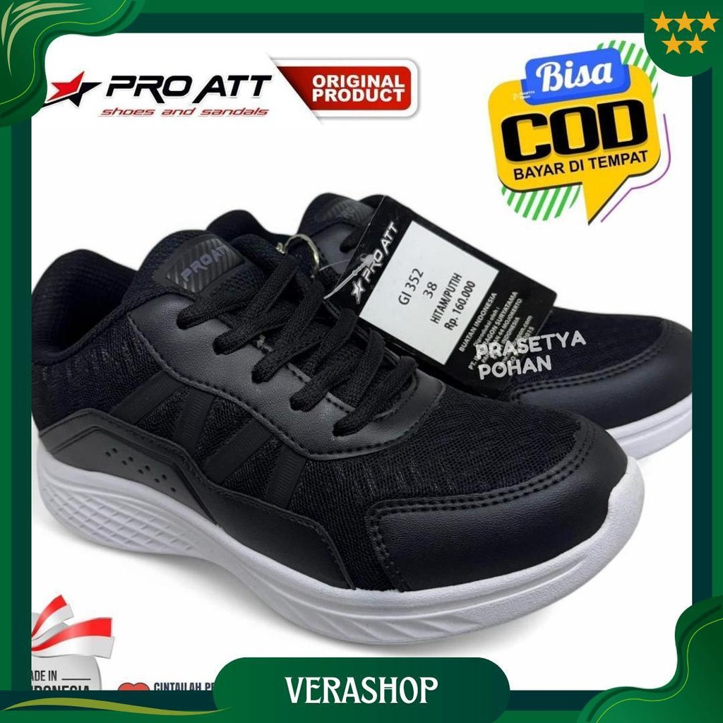 Sepatu Sekolah Tk Sd Smp Anti Slip - Sepatu Anak Sekolah Tk Sd Smp Hitam Putih Tali Ori