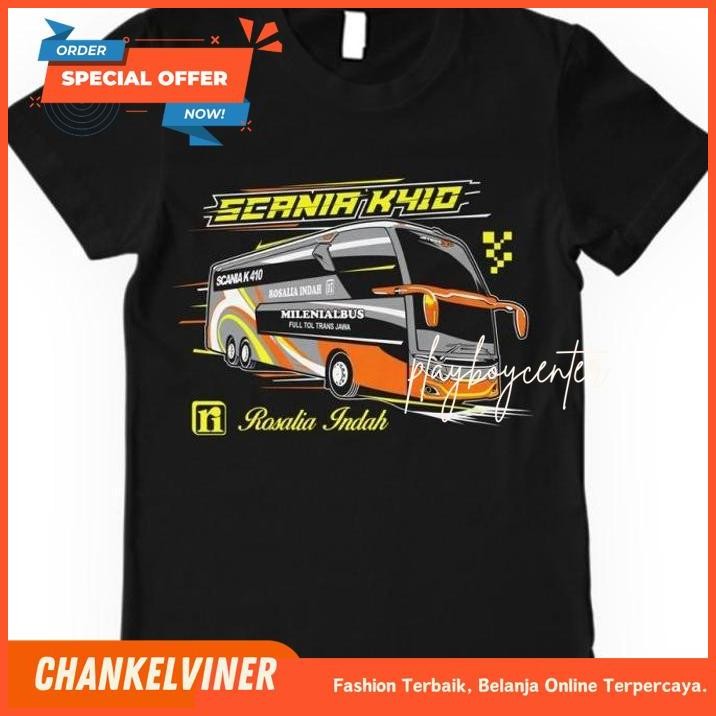 KAOS BAJU BUSMANIA ROSALIA INDAH ANAK DEWASA BUS BIS MANIA BISMANIA BAHAN BERKELAS!!
