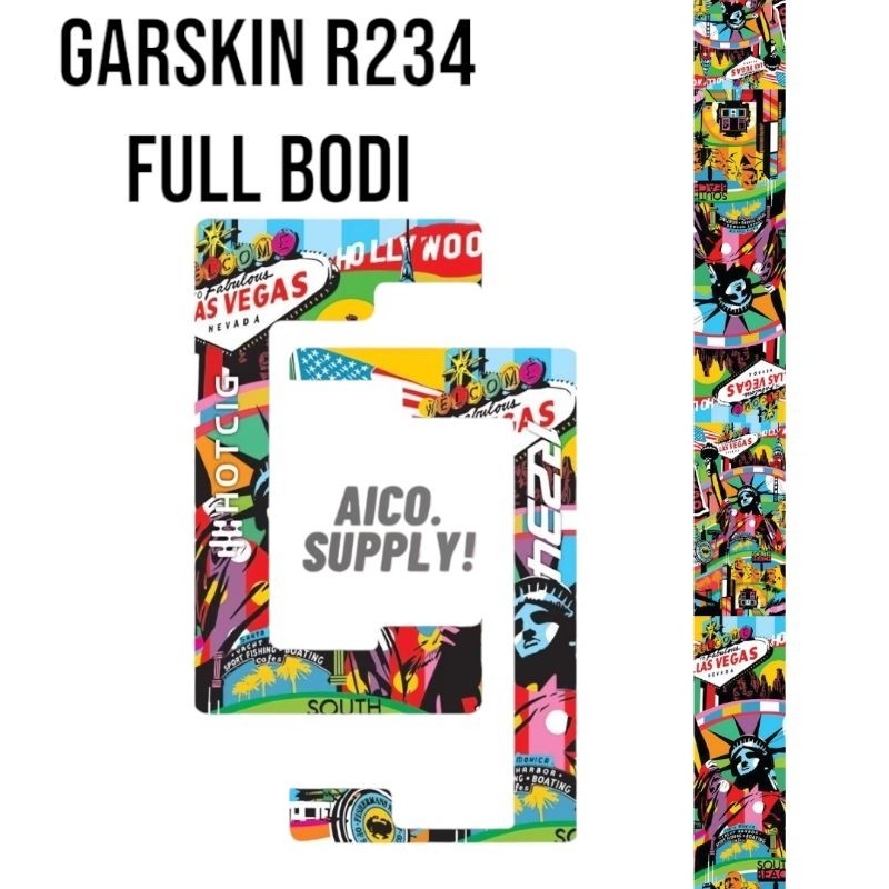 

*PromoTerjangkau* Aicostore R 233 234 Bodi Laminasi Tebal 4 Garskin Wrap Stiker Premium / X Casing Case COD