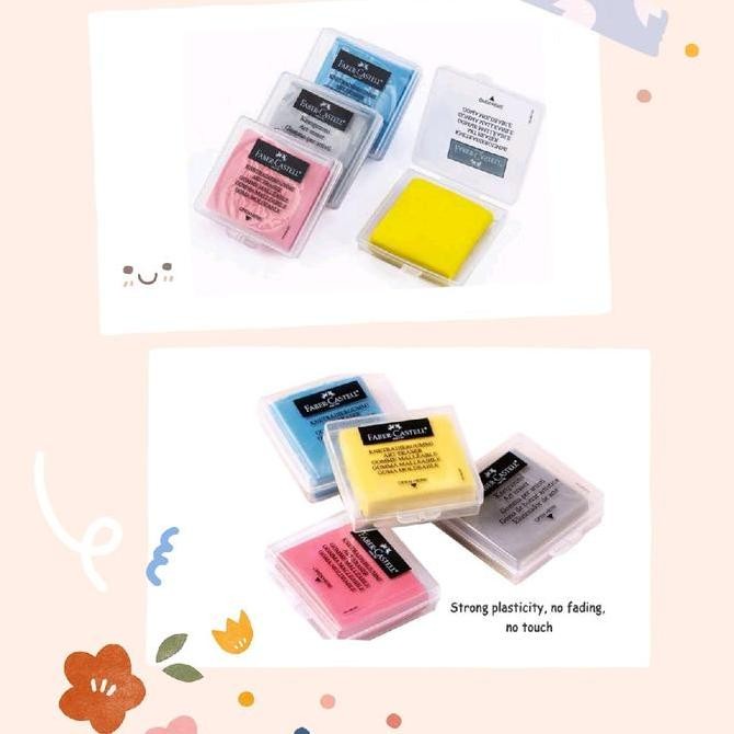 

Promo!! Faber Castell Knetgummi Kneadable Plasticine Art Eraser Plastisin Penghapus Uli