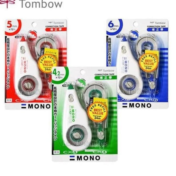 

Diskon!! Tombow Ct Cx 4 5 6 Correction Tape Pita Koreksi Tipex Roll