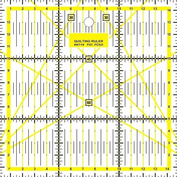 

Diskon!! Quilting Ruler - Penggaris Bahan - Penggaris Jahit Ukuran 15Cm X 15Cm