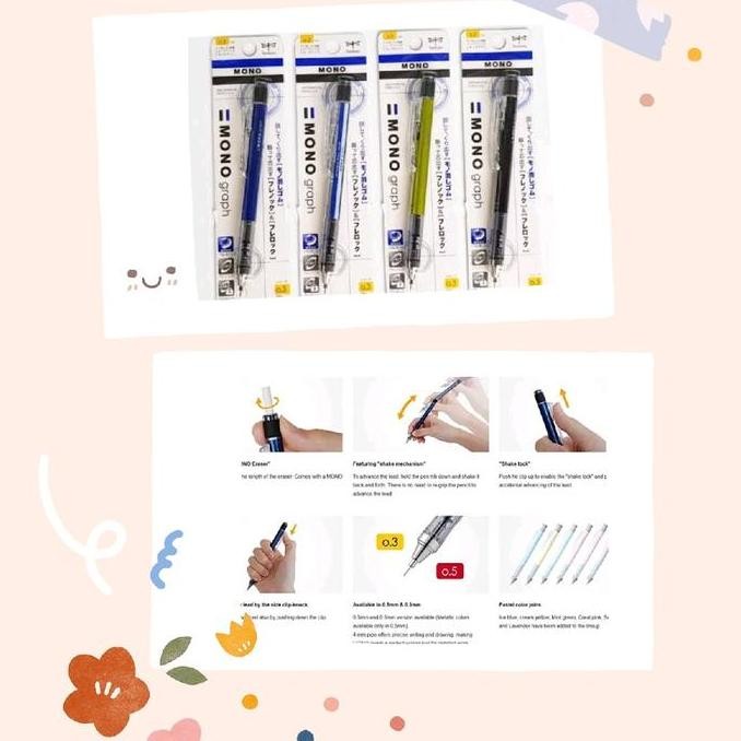 

Murah!! Tombow Monograph Mono Graph Shaker 0.3 Mechanical Pencil Pensil Pilot