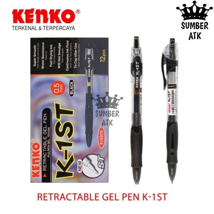

Promo!! Pena / Pulpen Gel Pen K-1St Retractable Gel Pen Cetek K-1 St